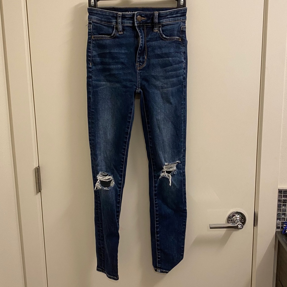 Ripped American eagle jeans